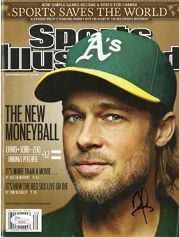 Brad Pitt Autographed 2011 "Moneyball" Sports Illustrated Magazine